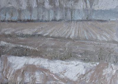 Brian Mahieu oil painting Snowfall at Dusk Cottonwood Grove
