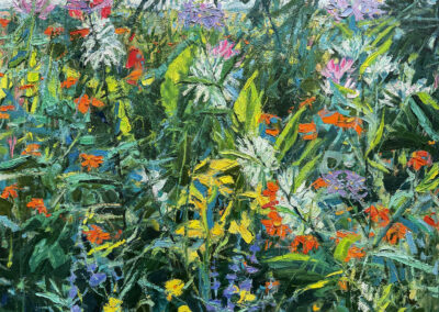 Island Garden—Tithonia and Cleome